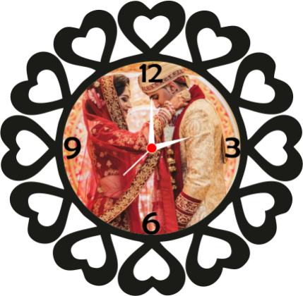 Personalised Heart Wall Clock