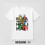 Holi Special White T-Shirt - Design11