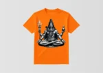 Maha Shivratri Orange T-Shirt - Design11