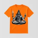 Maha Shivratri Orange T-Shirt - Design11