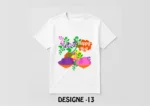 Holi Special White T-Shirt - Design13