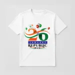 Republic Day Special White T-Shirt - Design02