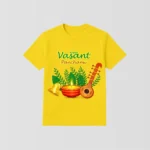 Vasant Panchami Special Yellow T-Shirt - Design22