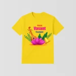 Vasant Panchami Special Yellow T-Shirt - Design24