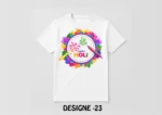 Holi Special White T-Shirt - Design23
