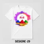 Holi Special White T-Shirt - Design29