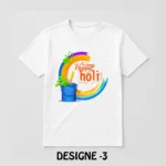 Holi Special White T-Shirt - Design03
