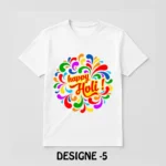 Holi Special White T-Shirt - Design05