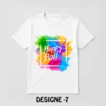 Holi Special White T-Shirt - Design07