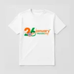 Republic Day Special White T-Shirt - Design07