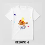 Holi Special White T-Shirt - Design08