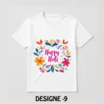 Holi Special White T-Shirt - Design09