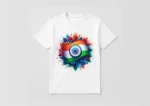 Republic Day Special White T-Shirt - Design09