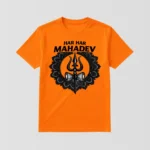 Maha Shivratri Orange T-Shirt - Design9