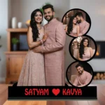 Couple Photo & Name Cut-out Standy