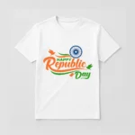 Republic Day Special White T-Shirt - Design01