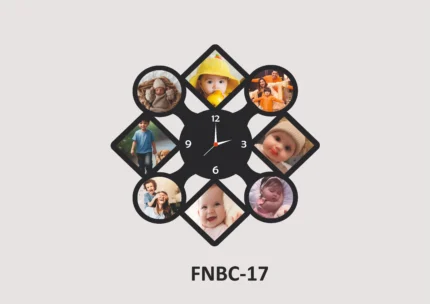 Personalized MDF Photo Wall Clock – FNBC17