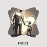 Personalized MDF Photo Wall Clock – FNC3