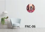 Personalized MDF Photo Wall Clock – FNC6 - Image 2