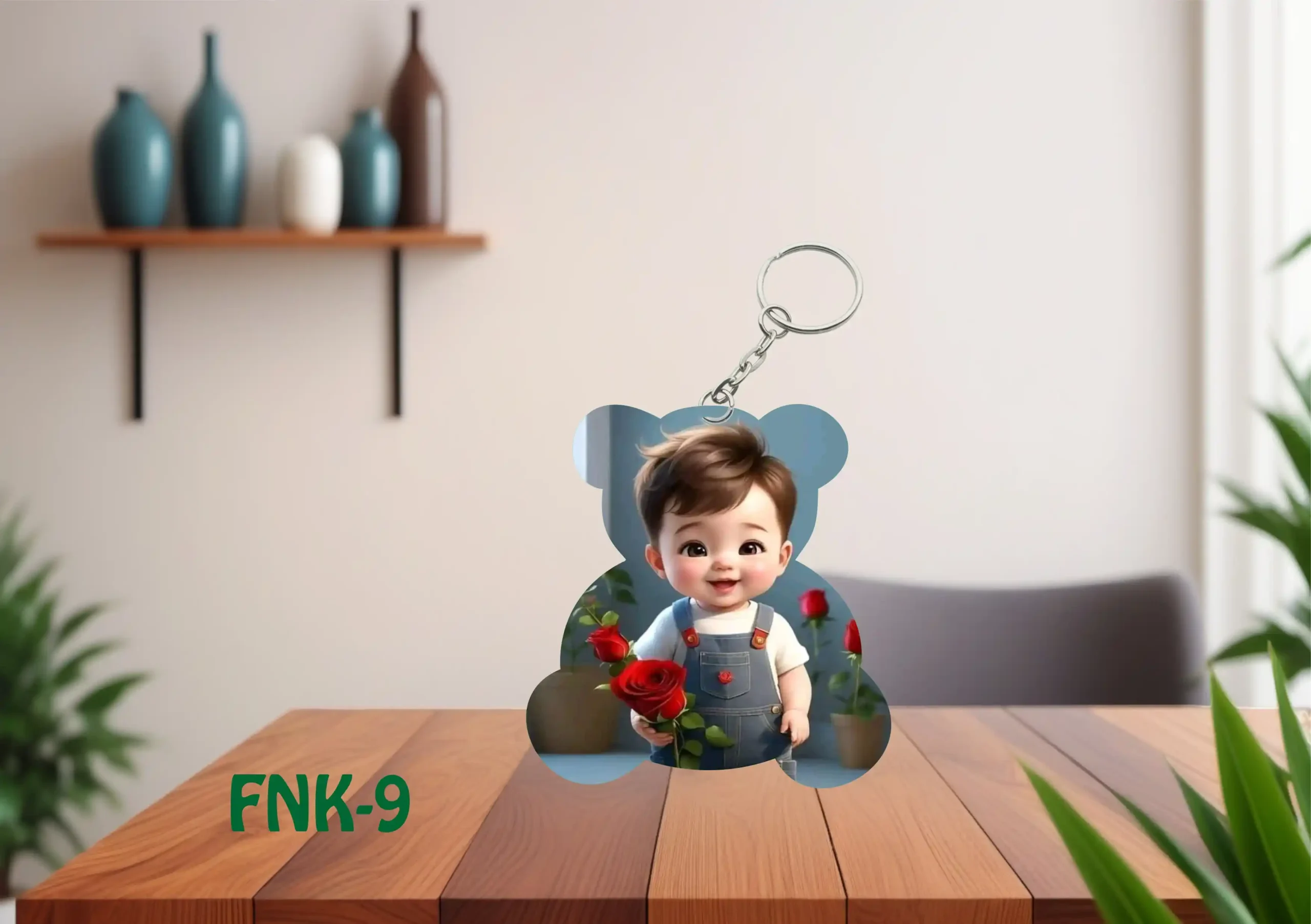 FNK-9 Custom Acrylic Keyring - FNK9 - Image 1