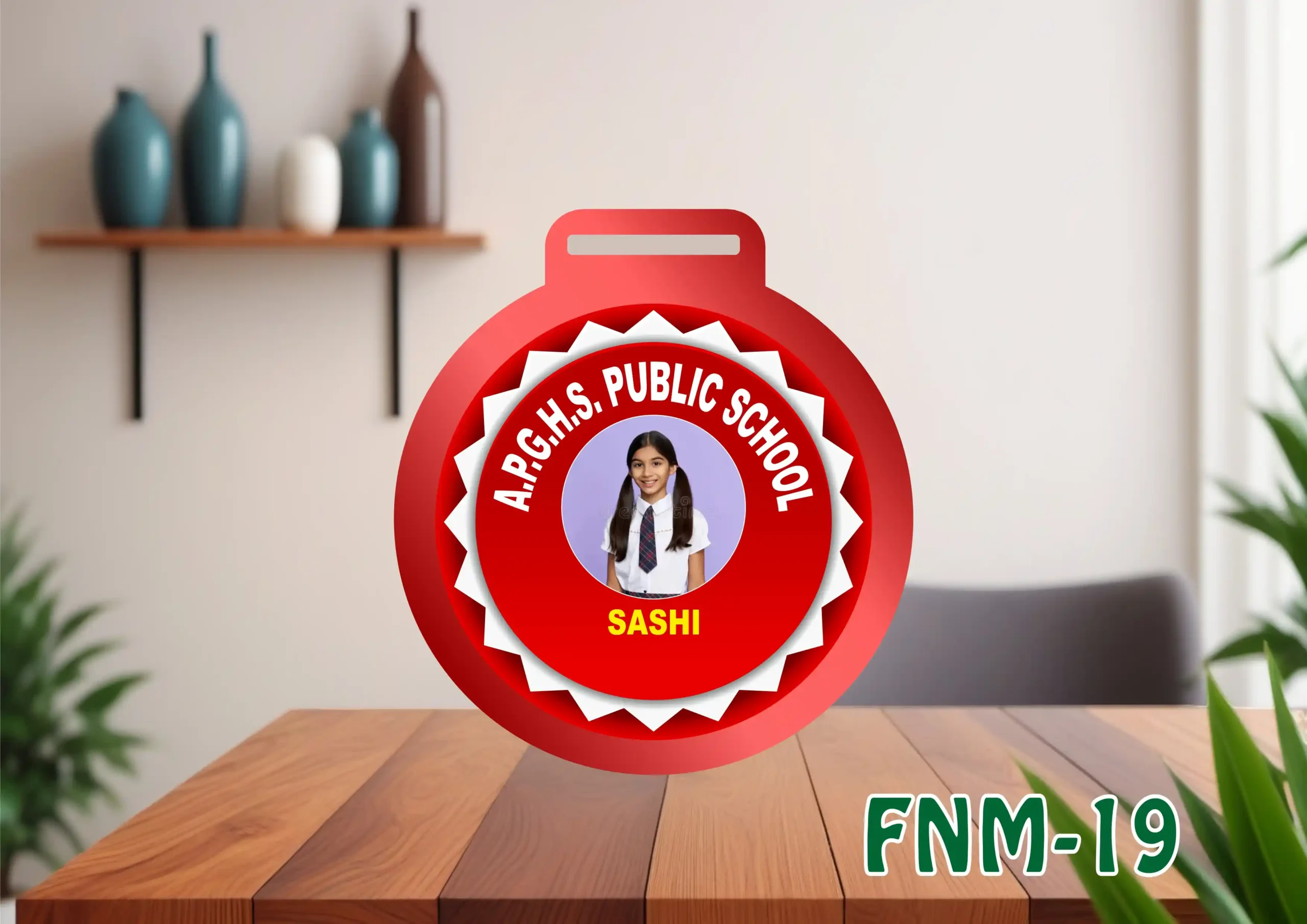 FNM19- 1 Customised Acrylic & MDF Medal - FNM19 - Image 1