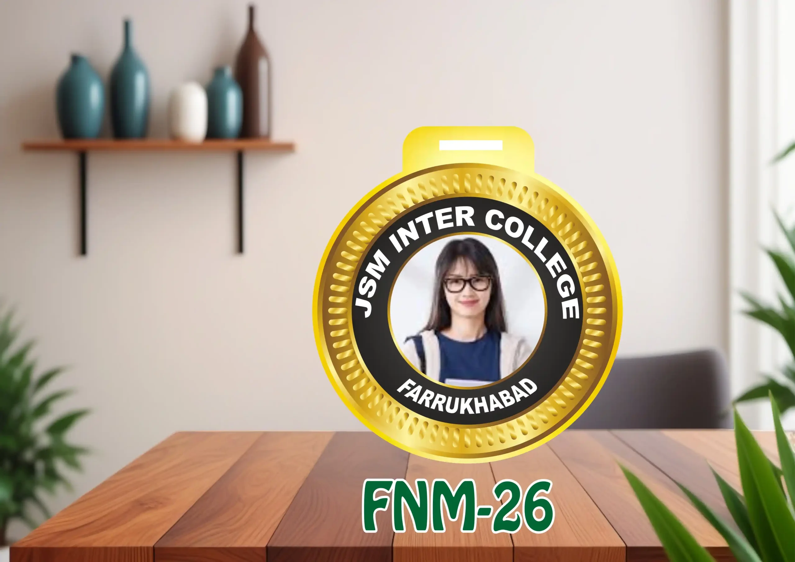 FNM26-1 Customised Acrylic & MDF Medal - FNM26 - Image 1
