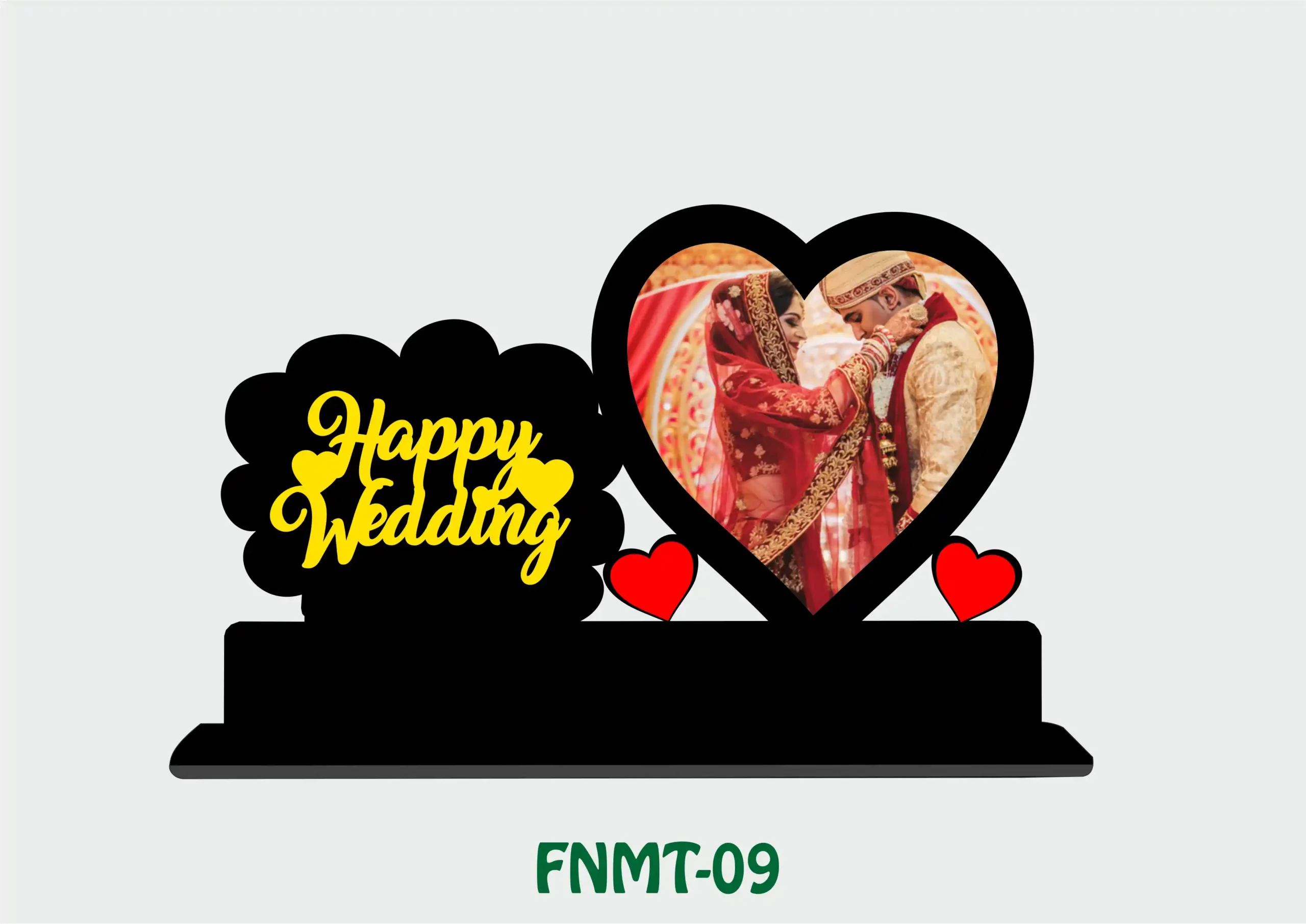 FNMT9- 1 Mini Table Top - Happy Wedding - Image 1