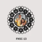 Personalized MDF Photo Wall Clock – FNSC13