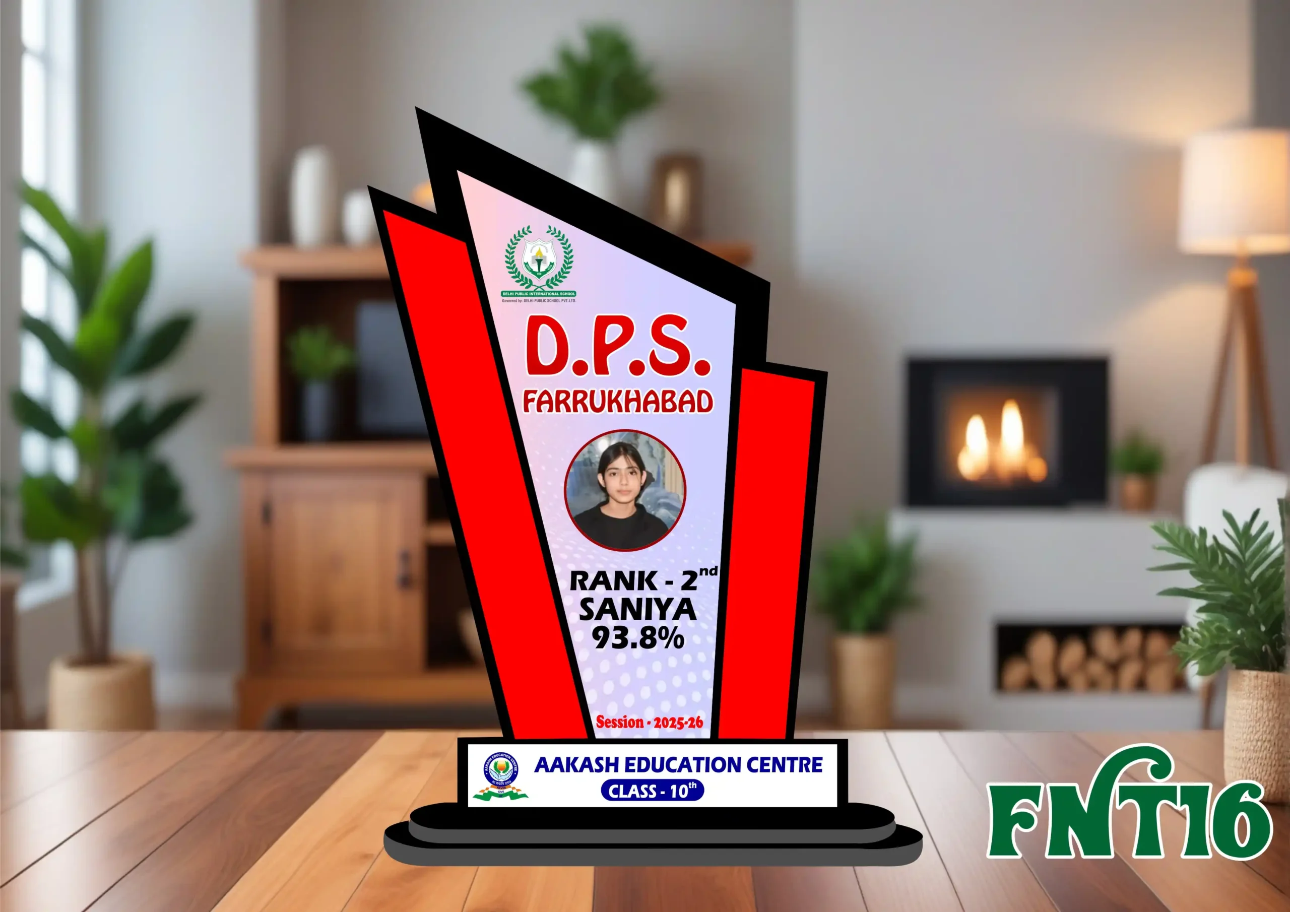 FNT16- 1 Personalized Trophy Printing for Schools, Sports & Corporate Events - FNT16 - Image 1