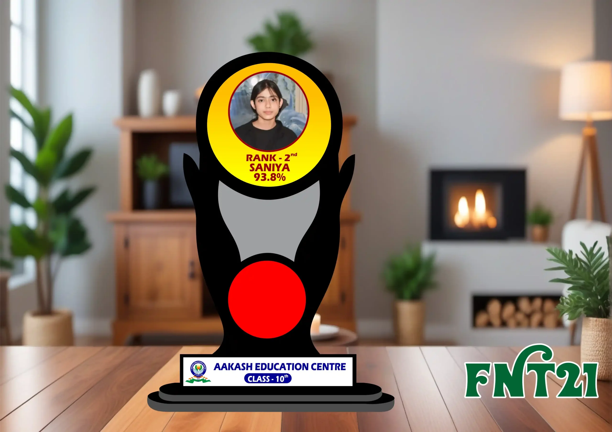 FNT21- 1 Personalized Trophy Printing for Schools, Sports & Corporate Events - FNT21 - Image 1