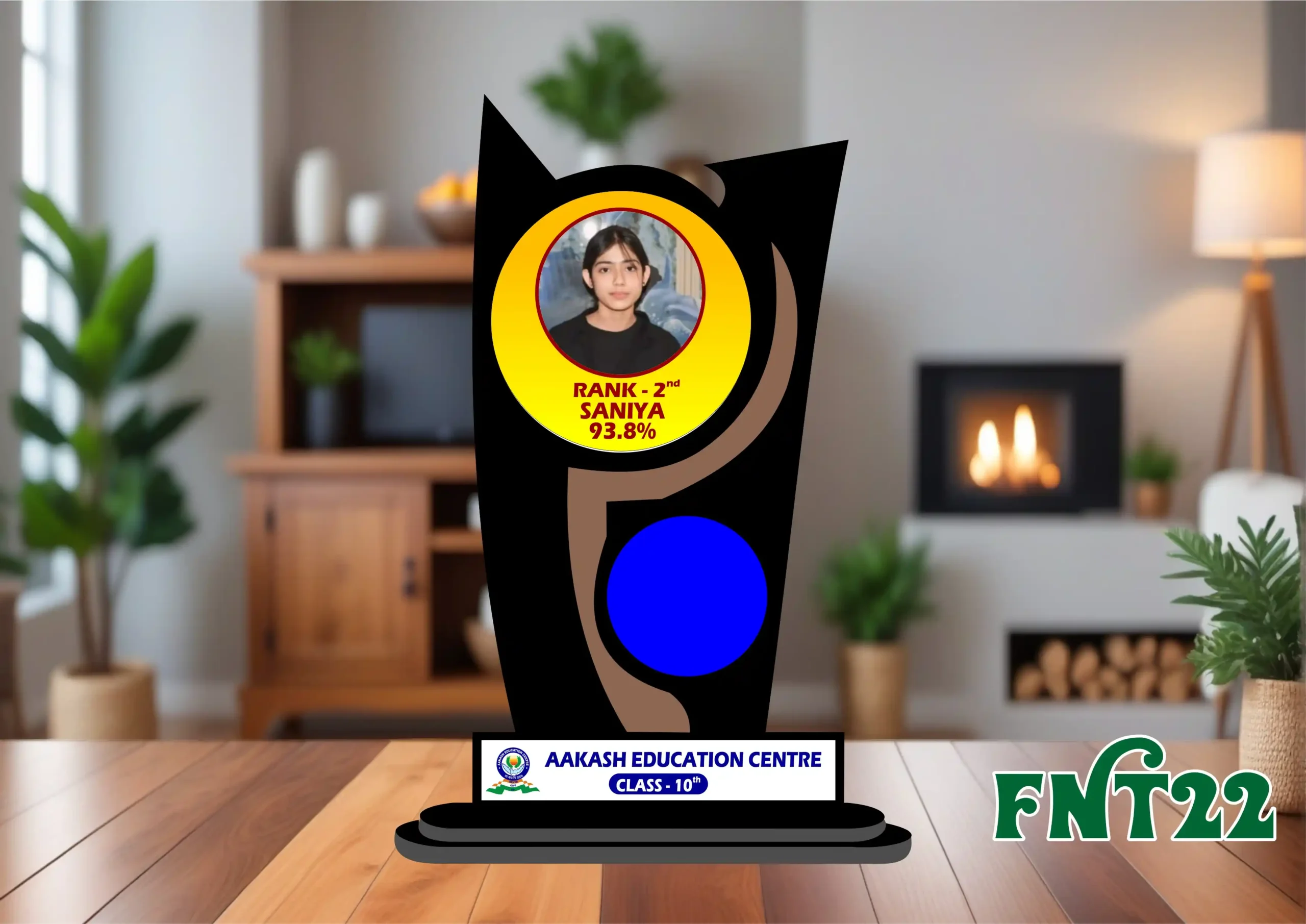 FNT22- 1 Personalized Trophy Printing for Schools, Sports & Corporate Events - FNT22 - Image 1