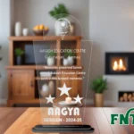Acrylic Engraved & UV Trophy Elegant Laser Cut Award for Achievements - FNT32