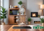 Acrylic Engraved & UV Trophy Elegant Laser Cut Award for Achievements - FNT34 - Image 3