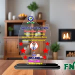 Acrylic Engraved & UV Trophy Elegant Laser Cut Award for Achievements - FNT36