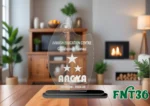 Acrylic Engraved & UV Trophy Elegant Laser Cut Award for Achievements - FNT36 - Image 3