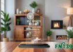 Acrylic Engraved & UV Trophy Elegant Laser Cut Award for Achievements - FNT39 - Image 4
