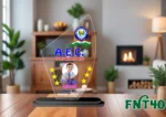 Acrylic Engraved & UV Trophy Elegant Laser Cut Award for Achievements - FNT40