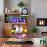 Acrylic Engraved & UV Trophy Elegant Laser Cut Award for Achievements - FNT42