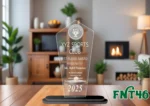 Acrylic Engraved & UV Trophy Elegant Laser Cut Award for Achievements - FNT46 - Image 2