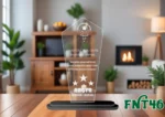 Acrylic Engraved & UV Trophy Elegant Laser Cut Award for Achievements - FNT46 - Image 4