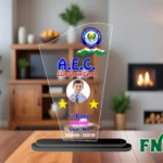 Acrylic Engraved & UV Trophy Elegant Laser Cut Award for Achievements - FNT47