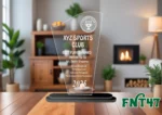 Acrylic Engraved & UV Trophy Elegant Laser Cut Award for Achievements - FNT47 - Image 2