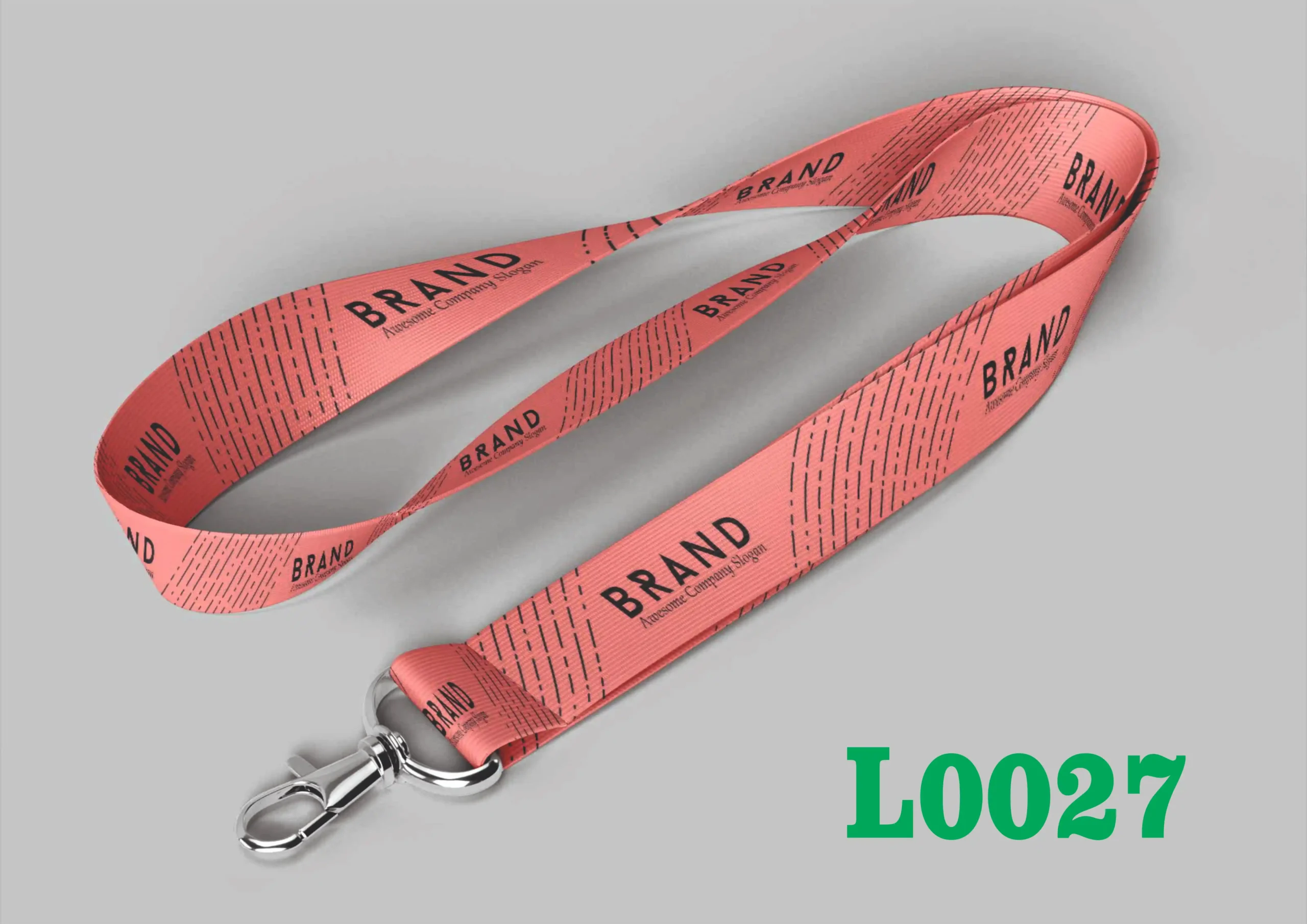 L0027 Printed Fabric Lanyard L0027β 16mm & 20mm (Multiple Hook Options) - Image 1