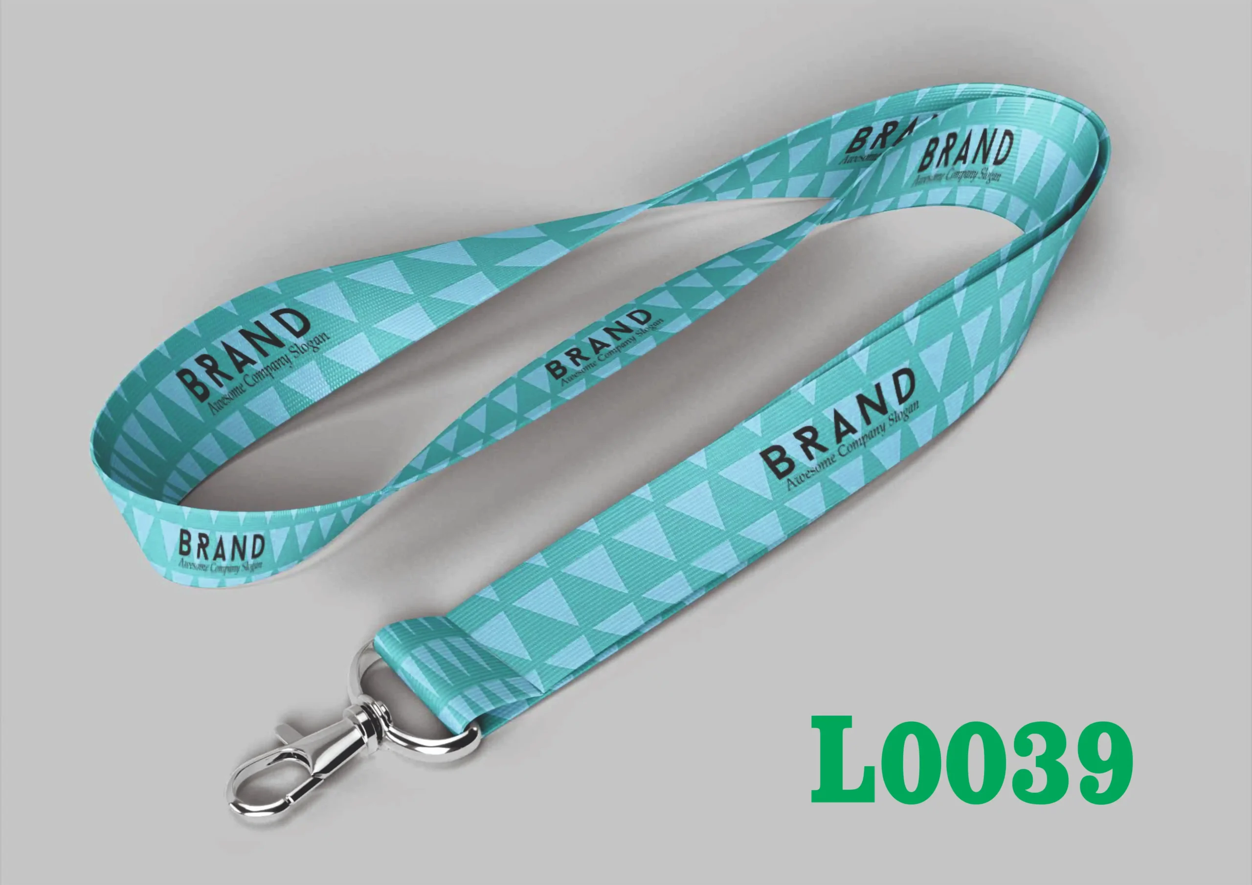 L0039 Printed Fabric Lanyard L0039β 16mm & 20mm (Multiple Hook Options) - Image 1