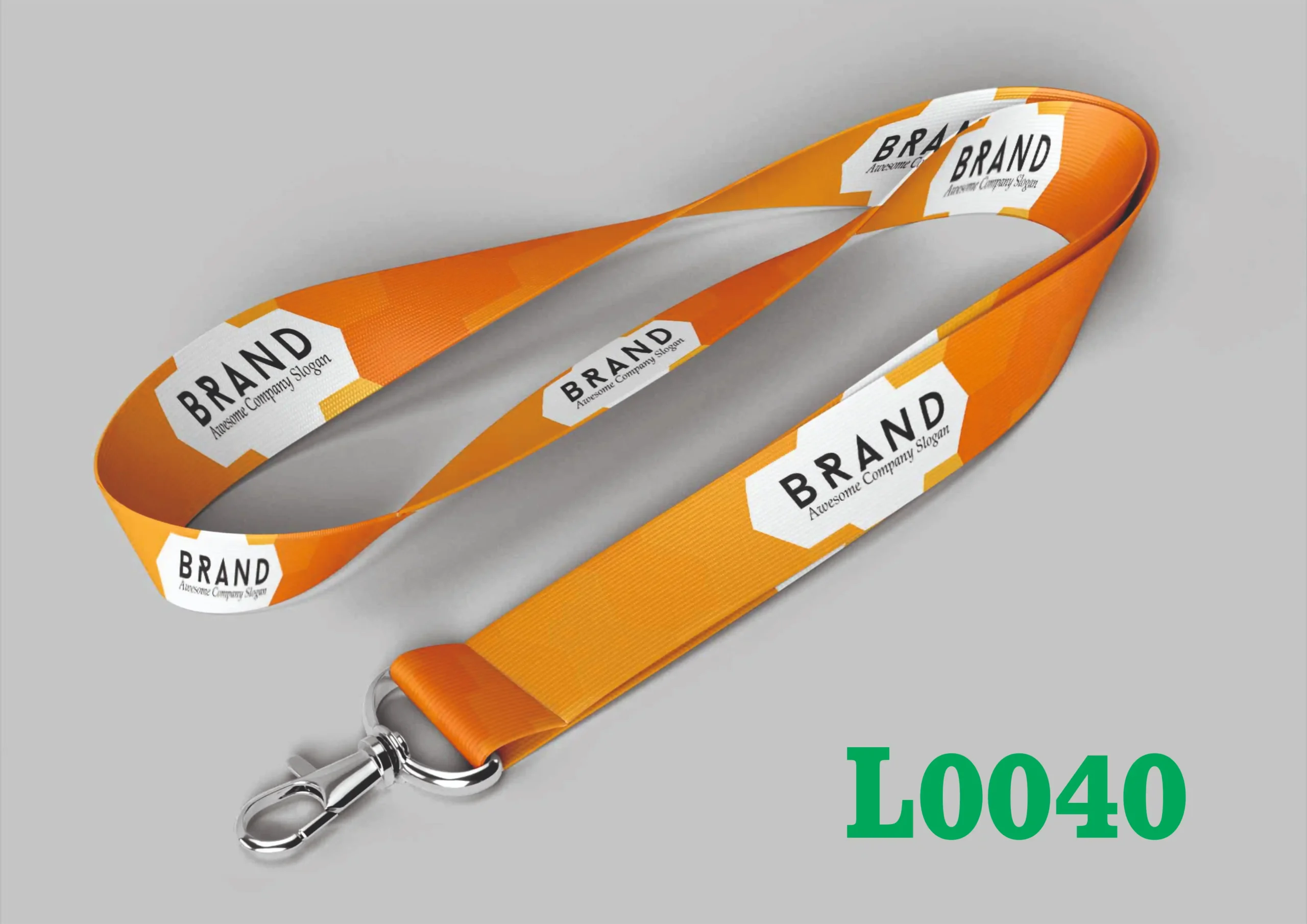 L0040 Printed Fabric Lanyard L0040β 16mm & 20mm (Multiple Hook Options) - Image 1