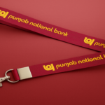 Punjab National Bank Printed Fabric Lanyard – 16mm & 20mm (Multiple Hook Options)