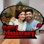 Happy Anniversary Photo Cut-Out Standy