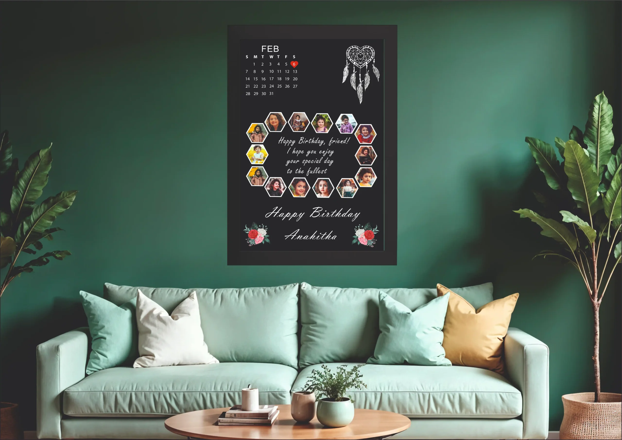 happy birthday 14 bk Happy Birthday 18 Photo Frame - Image 1