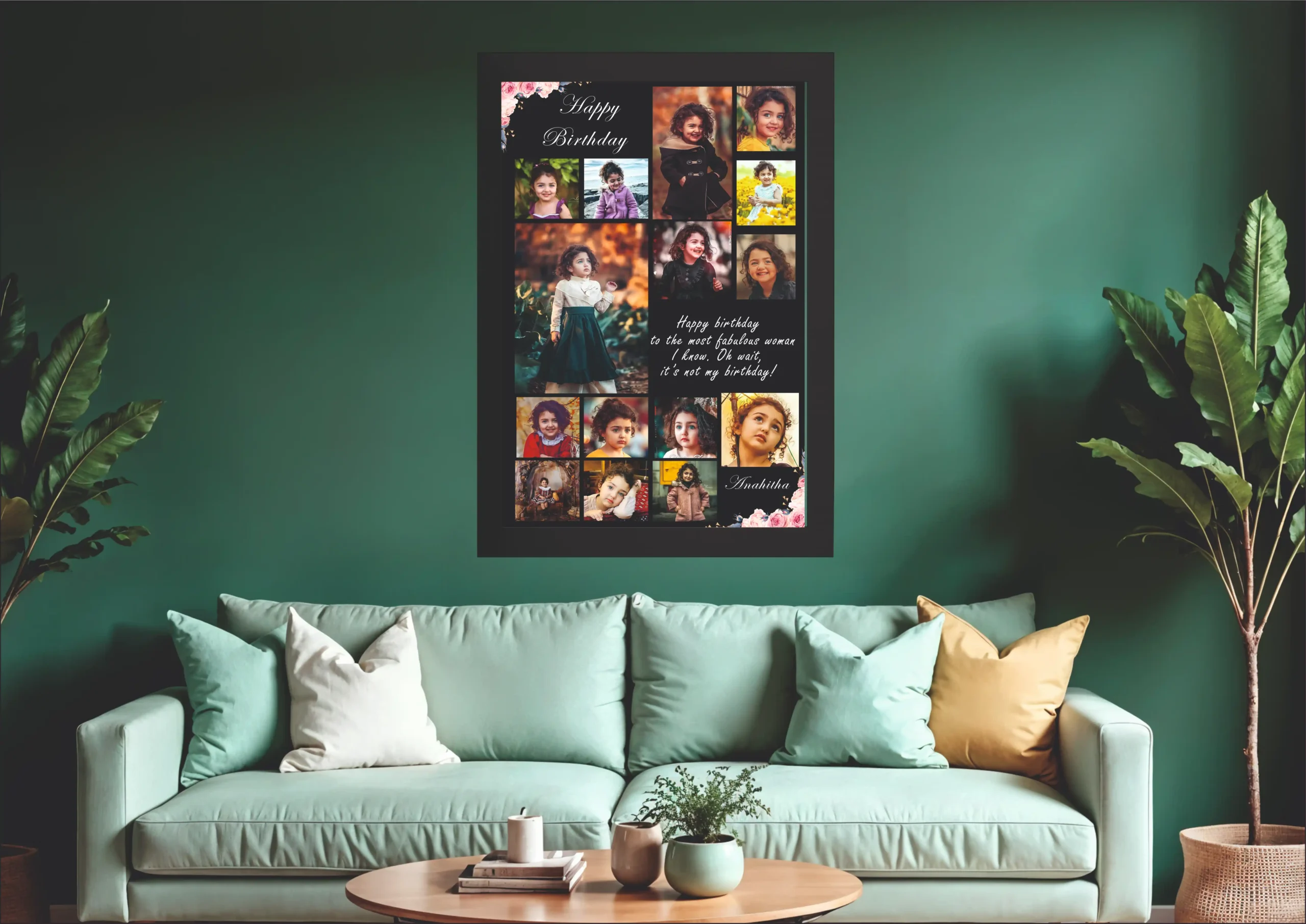 happy birthday 15 bk Happy Birthday 19 Photo Frame - Image 1