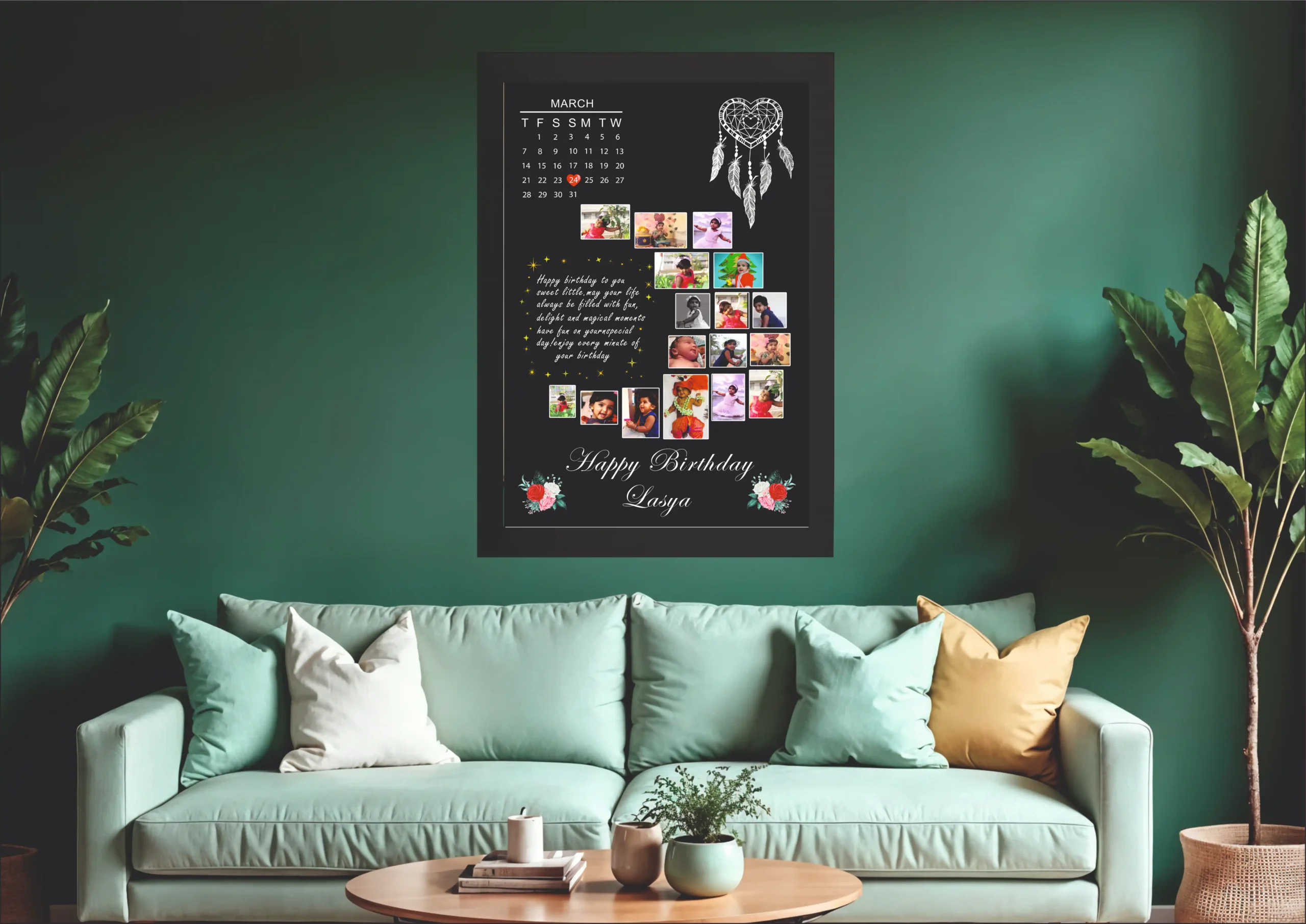 happy birthday 17 bk Happy Birthday 21 Photo Frame - Image 1